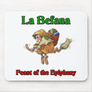 LaBefana (julhäxa) festmåltid av epiphany.en Musmatta