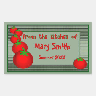 Label av Salsa eller Marinara Sauce Rektangulärt Klistermärke