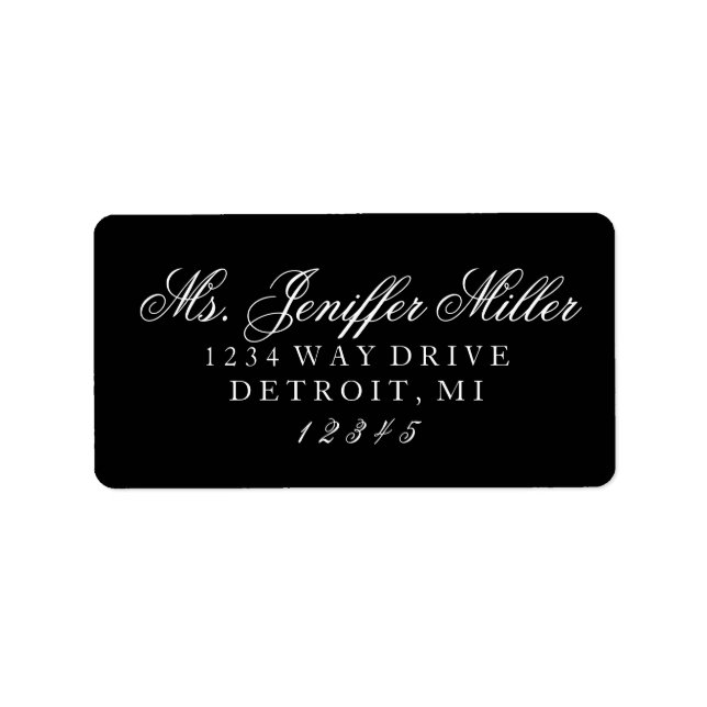 Label - Fru framtida fru Adressetikett (Framsidan)