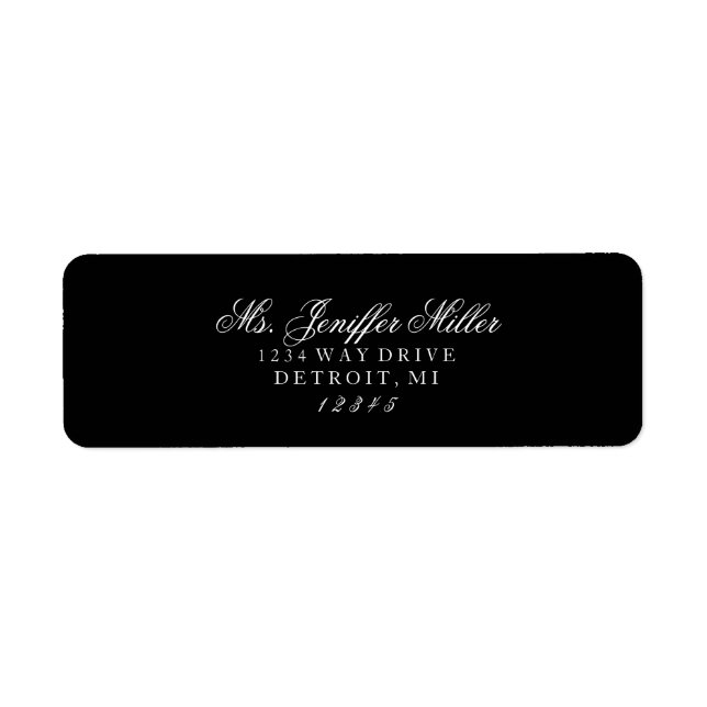 Label - Fru framtida fru Returadress Etikett (Framsidan)