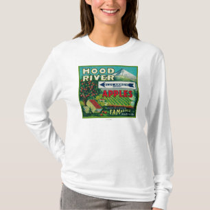 LabelHood för blåttpilApple låda flod, ELLER T Shirt