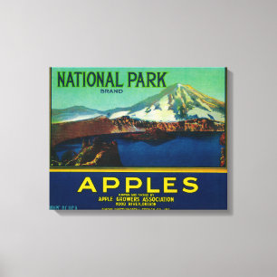 LabelHood för nationalparkApple låda flod, ELLER Canvastryck