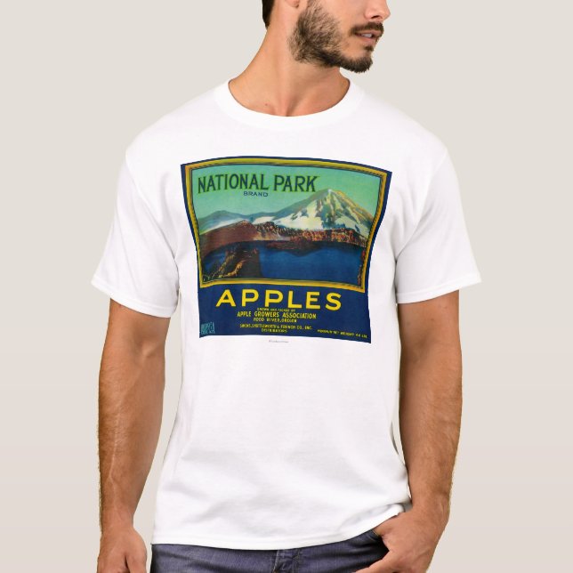 LabelHood för nationalparkApple låda flod, ELLER T-shirt (Framsida)