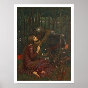 LaBelleDame Sans Merci, 1893 (olja på kanfas) Poster
