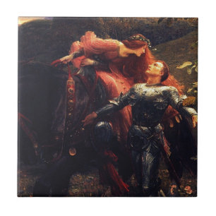 LaBelleDame Sans Merci [herr franka Dicksee] Kakelplatta