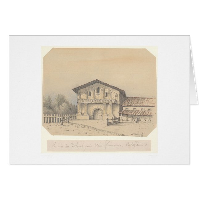 Labeskickning Delores, San Francisco, CA (1205) Hälsningskort (Framsidan Horizontal)