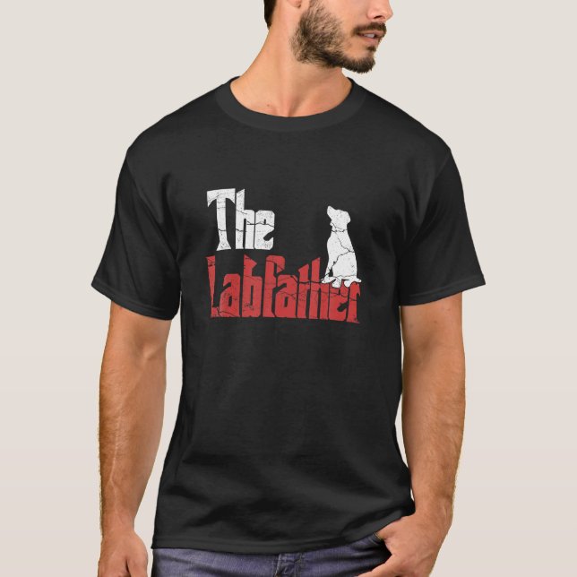 Labfather Labrador Retriever Owner T Shirt (Framsida)