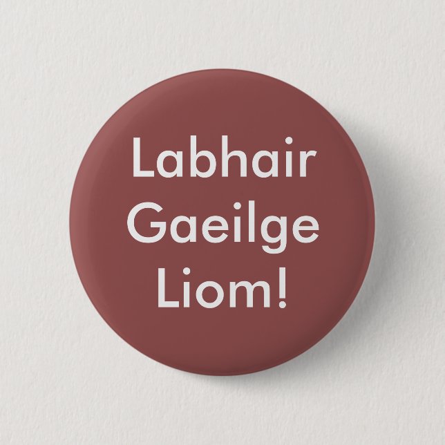 Labhair Gaeilge Liom! Knapp (Framsida)