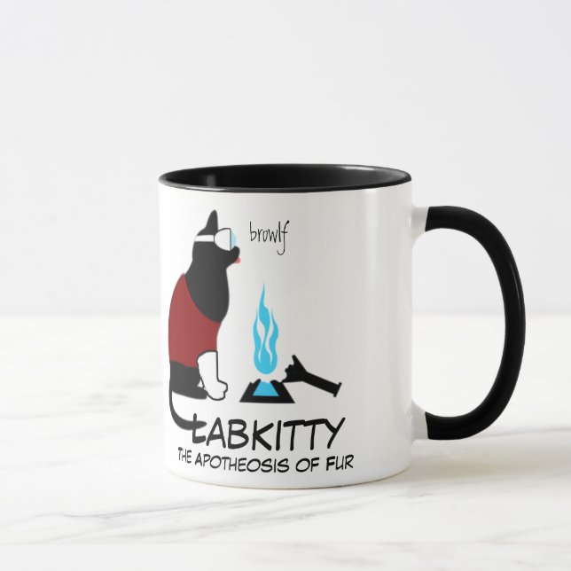 LabKitty logotyp (v 2,0) Mugg (Höger)