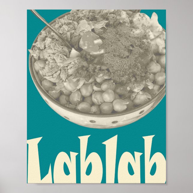 Lablabi & Berömda tunisiska maträtter Poster (Framsidan)