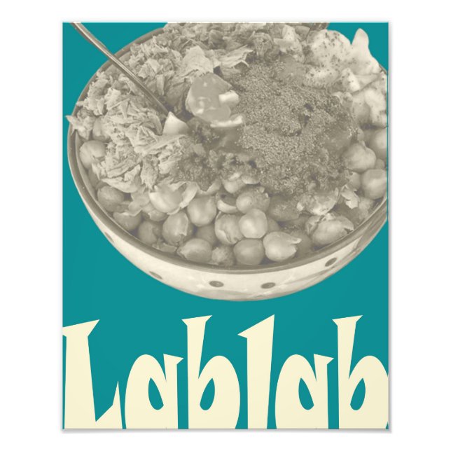 Lablabi & Berömda tunisiska maträtter Poster (Framsidan)