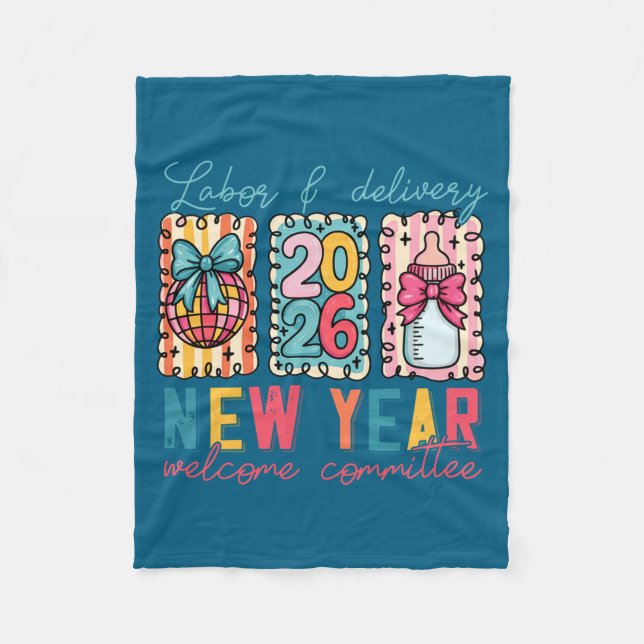 Labor &amp; Delivery 2026 New Year Welcome Committ Fleecefilt (Framsidan)