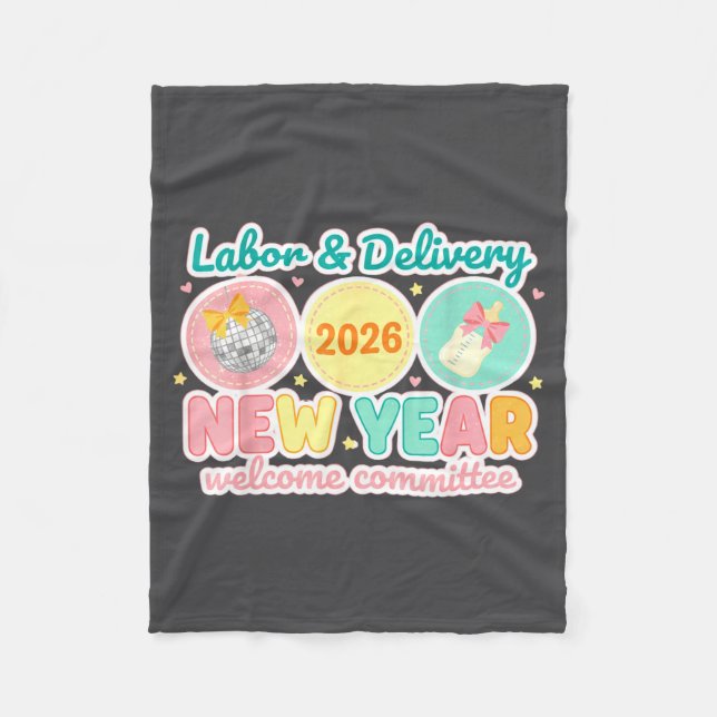 Labor &amp; Delivery 2026 New Year Welcome Committ Fleecefilt (Framsidan)
