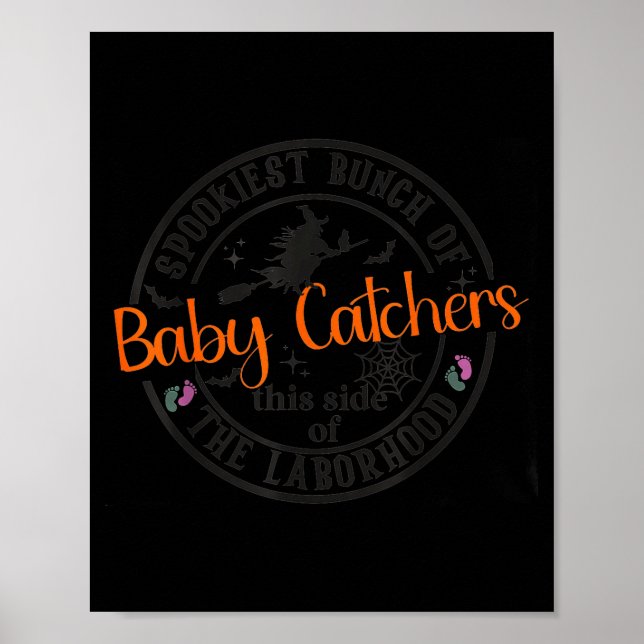 Labor And Delivery Nurse Halloween Witch Hostal Pa Poster (Framsidan)