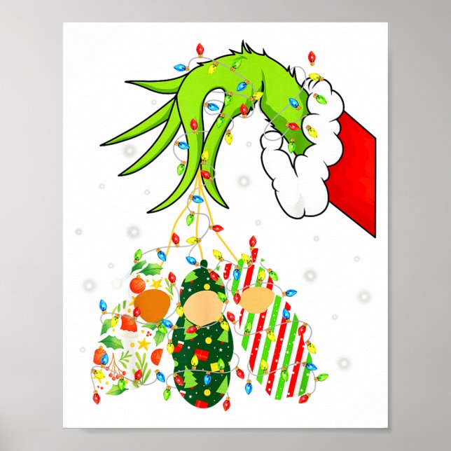 Labor And Delivery Nurse Merry Christmas Xmas Ligh Poster (Framsidan)