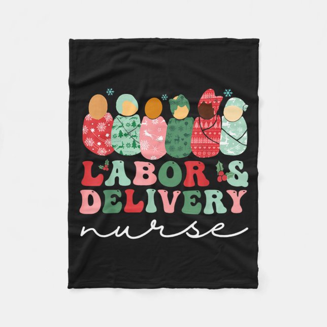Labor And Delivery Nurse Shirt L&amp;d Nurse Chris Fleecefilt (Framsidan)