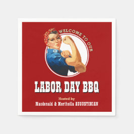 LABOR DAY BBQ Rosie Riveter Papper Pappersservett