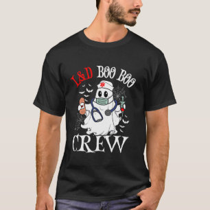 Labor Delivery Nurse Boo Crew Funny Halloween Ghos T Shirt