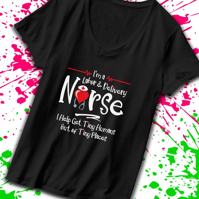 Labor Delivery Nurse Gift - RN Nurse - LD Nurse T Shirt (Celebrate your passion & dedication with this tribute to caregivers who make a difference! -Teemixer)