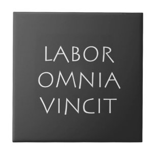 Labor omnia vincit kakelplatta