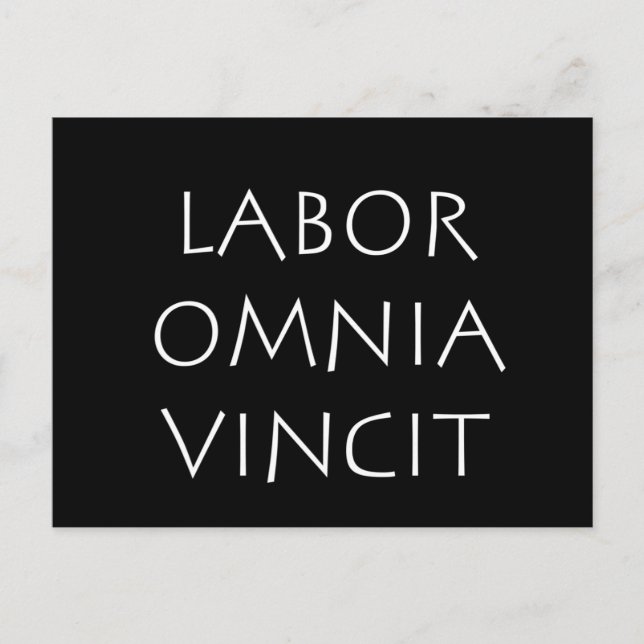 Labor omnia vincit vykort (Framsida)