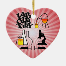 LABORATORIE 4 SQUARE LOGOTYP CHRISTMAS HEART ORNAT JULGRANSPRYDNAD KERAMIK