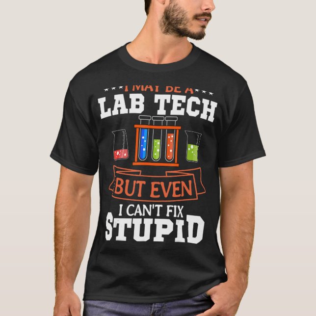 Laboratorieassistent för medicinsk forskning vid l t shirt (Framsida)