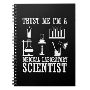 Laboratorieforskare vid Laboratoriet i humor Anteckningsbok