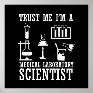 Laboratorieforskare vid Laboratoriet i humor Poster
