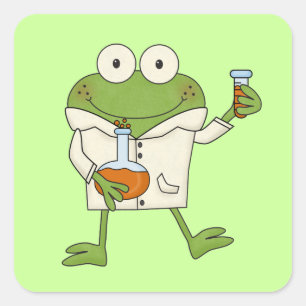 Laboratoriegrodor Fyrkantigt Klistermärke
