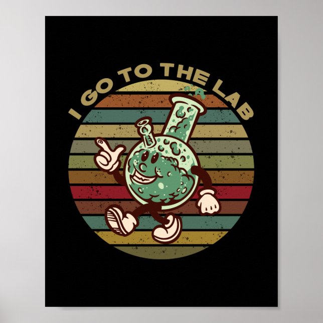 Laboratoriekemin humor T-Shirt Keychai Poster (Framsidan)