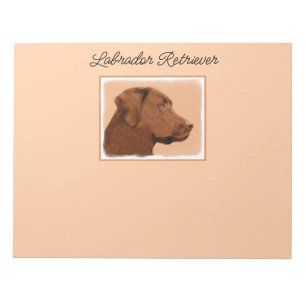 Laboratorierefärgning (Chocolate) - Hund Art Anteckningsblock