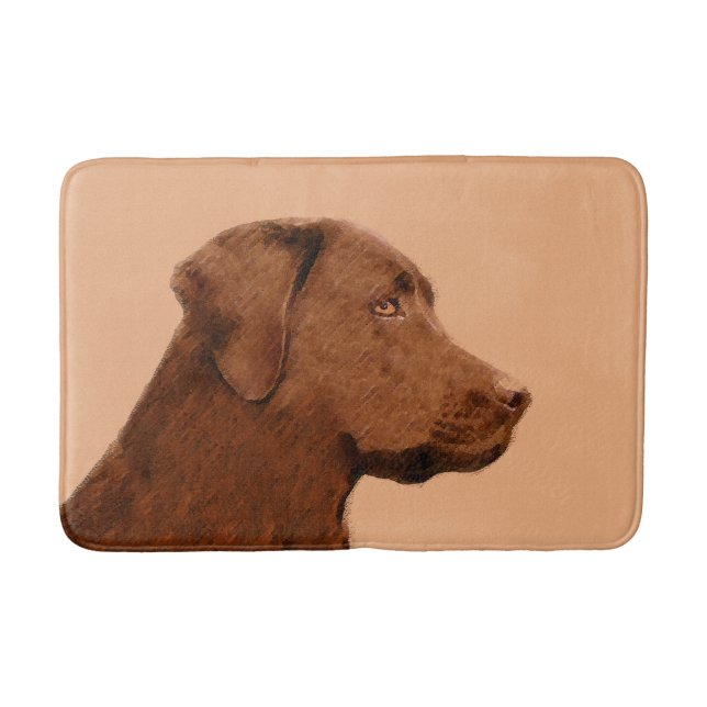 Laboratorierefärgning (Chocolate) - Hund Art Badrumsmatta (Framsidan)
