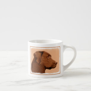 Laboratorierefärgning (Chocolate) - Hund Art Espressomugg