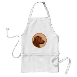 Laboratorierefärgning (Chocolate) - Hund Art Förkläde