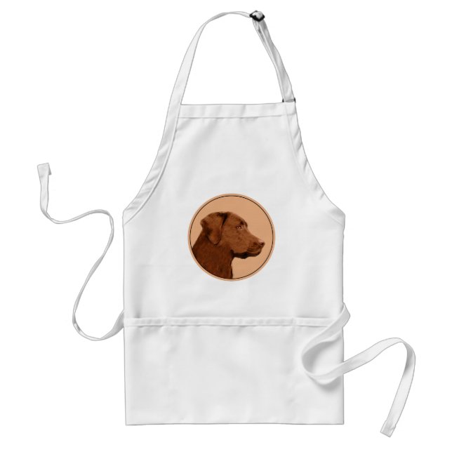Laboratorierefärgning (Chocolate) - Hund Art Förkläde (Framsidan)