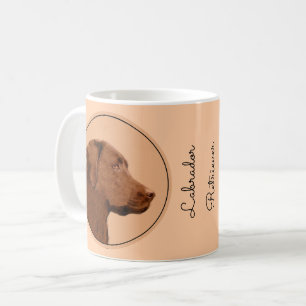 Laboratorierefärgning (Chocolate) - Hund Art Kaffemugg
