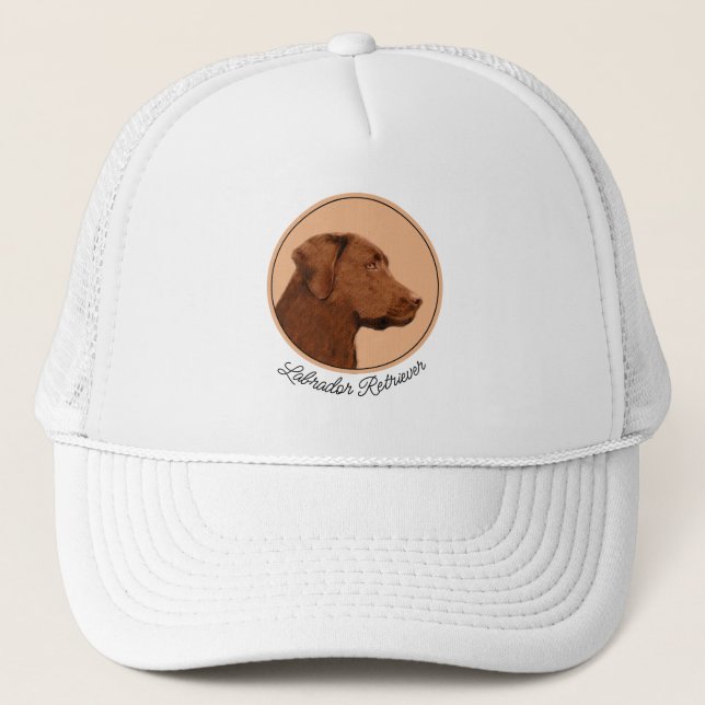 Laboratorierefärgning (Chocolate) - Hund Art Keps (Framsida)