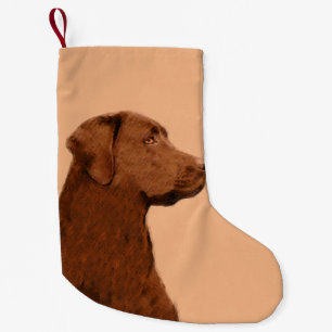 Laboratorierefärgning (Chocolate) - Hund Art Liten Julstrumpa