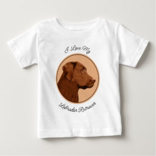 Laboratorierefärgning (Chocolate) - Hund Art T Shirt