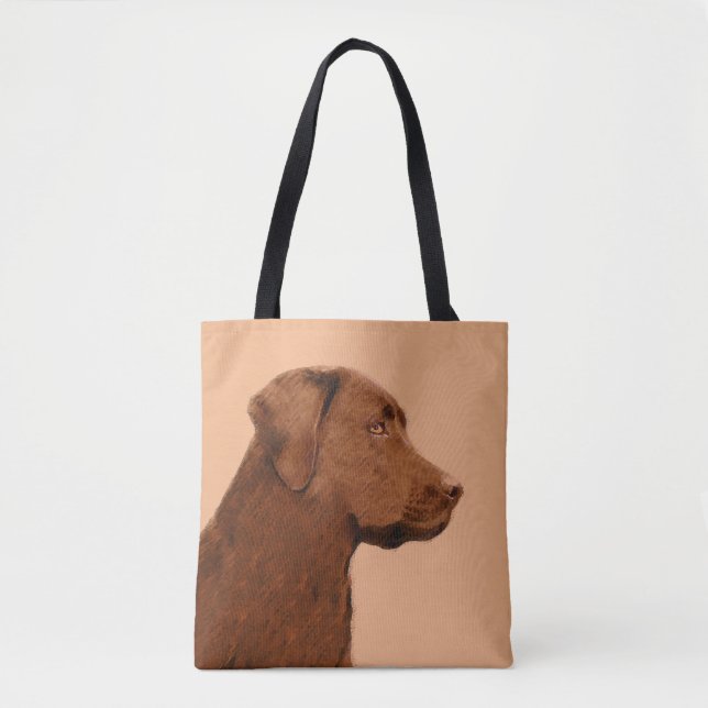 Laboratorierefärgning (Chocolate) - Hund Art Tygkasse (Framsida)