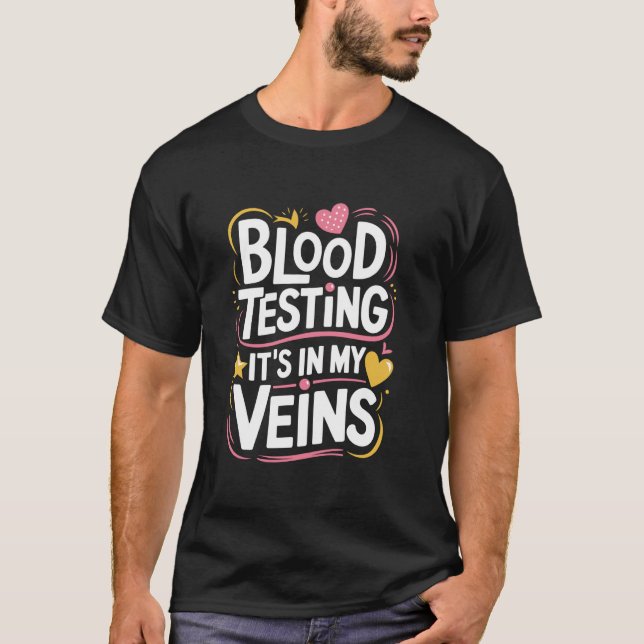 Laboratorieteknikdesign för medicinsk laboratoriet t shirt (Framsida)