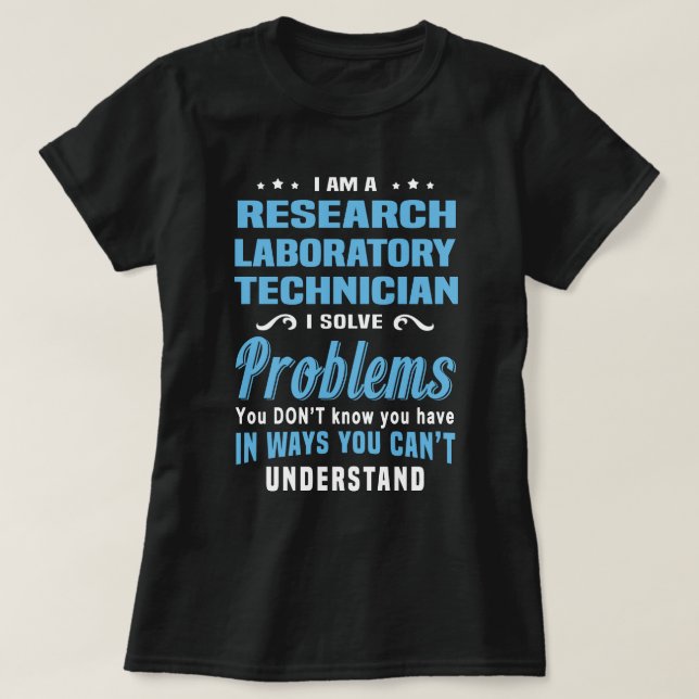 Laboratorietekniker för forskning t shirt (Design framsida)