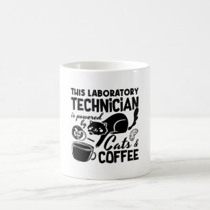 Laboratorietekniker för lab Cats Coffee Science Kaffemugg