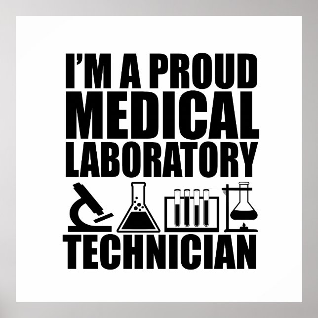 Laboratorietekniker för medicinska laboratorier poster (Framsidan)