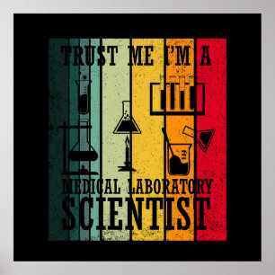 Laboratorietekniker i humor poster