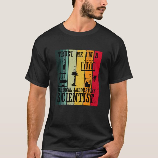Laboratorietekniker i humor t shirt (Framsida)