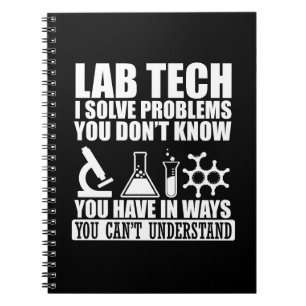 Laboratorietekniker i Laboratorium humor Anteckningsbok