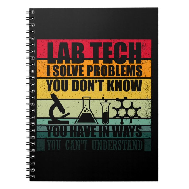 Laboratorietekniker i Laboratorium humor Anteckningsbok (Framsidan)