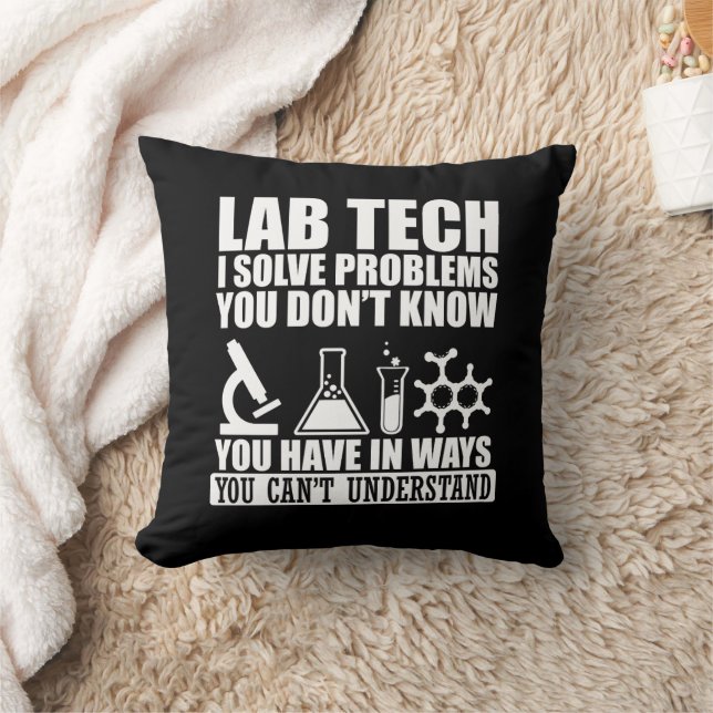 Laboratorietekniker i Laboratorium humor Kudde (Filt)